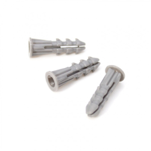 FHC Ribbed Wall Anchors 1/4" X 1" - Bulk 500/Pk    