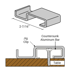 FHC Screen Table Jig 1" Clips