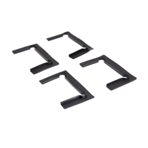 FHC Pasadena Replacement Hinge Gasket Set for  3/8-1/2 Glass Thickness - Black Textured