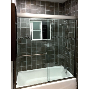 FHC Premium Shower Door Sliding Kit for 3/8" Glass 60" X 72"