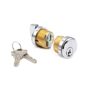 FHC Keyed Cyl/T-Turn For Use With Patch Lock - Polished Stainless