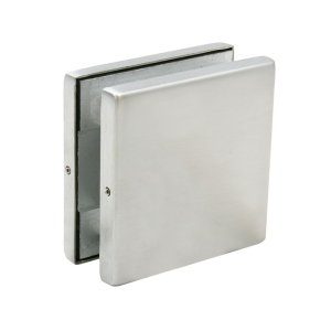 FHC NPF Glass Mounted Keeper for PFL900 Lever Latch - Brushed Stainless Finish   