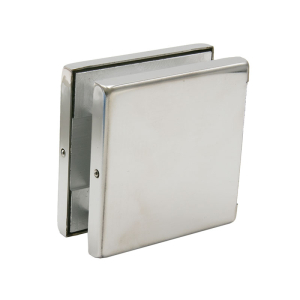 FHC NPF Glass Mounted Keeper for PFL900 Lever Latch - Polished Stainless Finish   