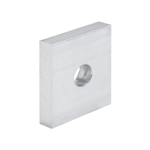 FHC Aluminum Drain Block - 2-1/4" x 2-1/2" x 1/2" - 10pk