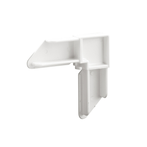 FHC No-Miter Screen Frame Corner - 7/16" x 1" - White Plastic (20 Pack)