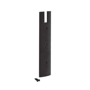 FHC 6" Square Door Rail End Cap - Matte Black 