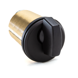 FHC Mortise T-Turn Cylinder 1-1/2" Long with 3 mm Trim Ring - Dark Bronze Anodized