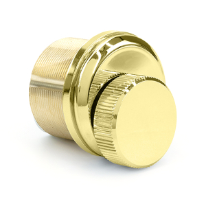 FHC Low Profile Mort. T-turn w/ 3mm Trim Ring Polished Brass Finish   