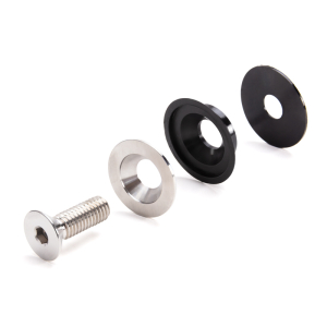 FHC 1-1/2" Flush Mount Cap Assembly For 1.5" Standoff - Brushed Stainless