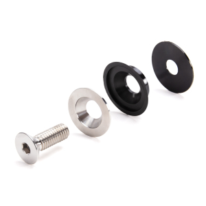 FHC Flush Mount Cap Assembly For Standoff - Brushed Stainless