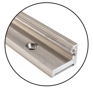 FHC Aluminum Jamb with Clear Wipe 84"