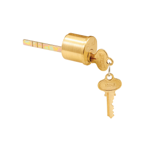 FHC Replacement Deadbolt Cylinder In Brushed Brass Finish