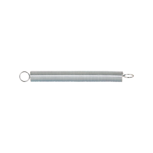 FHC Extension Spring - Spring Steel Construction - Nickel-Plated Finish - 0.054 Ga x 5/8" x 6-1/2" - Closed Single Loop - (2-Pack)