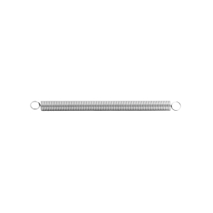 FHC Extension Spring - Spring Steel Construction - Nickel-Plated Finish - 0.054 Ga x 9/16" x 8-1/2" - Closed Single Loop - (1-Pack)