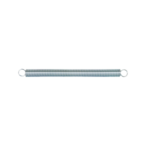 FHC Extension Spring - Spring Steel Construction - Nickel-Plated Finish - 0.105 Ga x 1-1/8" x 16" - Closed Single Loop - (1-Pack)