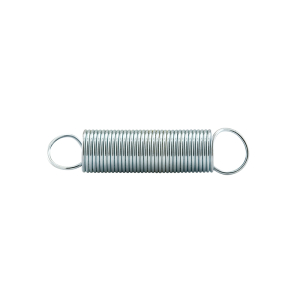 FHC Extension Spring - Spring Steel Construction - Nickel-Plated Finish - 0.028 Ga x 11/32" x 1-1/2" - Closed Single Loop - (2-Pack)