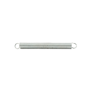 FHC Extension Spring - Spring Steel Construction - Nickel-Plated Finish - 0.035 Ga x 1/4" x 2-1/2" - Closed Single Loop - (2-Pack)