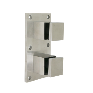 FHC Glass Rail Standoffs 2" Square With Mounting Plate