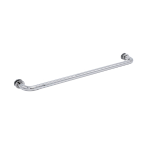 FHC 20" Tubular Towel Bar Single-Sided with Washers for 1/4" to 1/2" Glass  