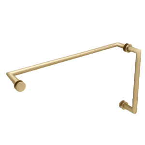 FHC 8" x 24" Mitered Pull/Towel Bar Combo 