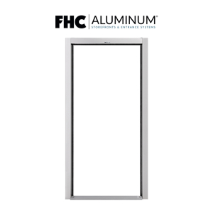 FHC 2" x 4-1/2" Custom Thermal Up and Over Frame for Single Door - Threshold Included - Satin Anodized