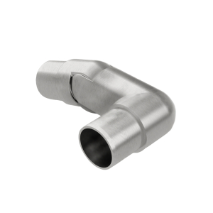 FHC Handrail Fitting - 1.5" Diameter Left Adjustable 0 - 70 Degrees - Brushed Stainless