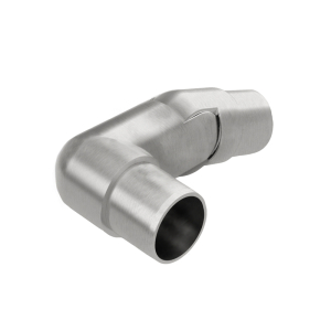 FHC Handrail Fitting - 1.9" Diameter Right Adjustable 0 - 70 Degrees - Brushed Stainless