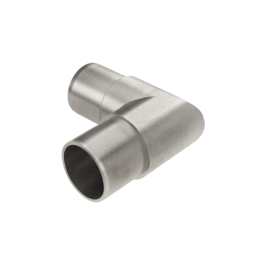 FHC Handrail Fitting - 1.9" Diameter 90 Degree with Crisp Corner - Brushed Stainless