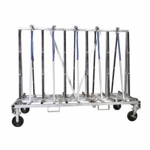 FHC Heavy Duty 96" Double Sided Glass Transport Rack 4000-Lb Capacity