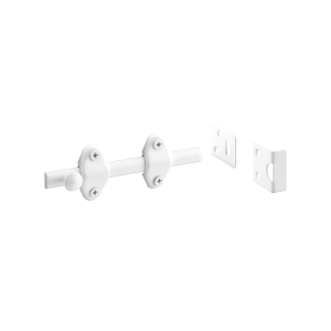 FHC Surface Bolt - 4" Long - White Finish (Single Pack)