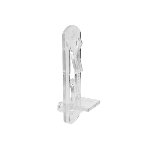 FHC Shelf Support Peg - Self-Locking 1/4" x 1/2" Clear (4 Pack)