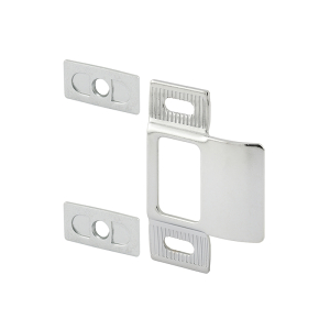 FHC Adjustable Door Strike - 2 Piece - Chrome Plated (Single Pack)