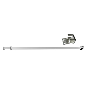 FHC Security Bar For Sliding Patio Doors - Adjustable - Aluminum Construction With Aluminum Finish (Single Pack)