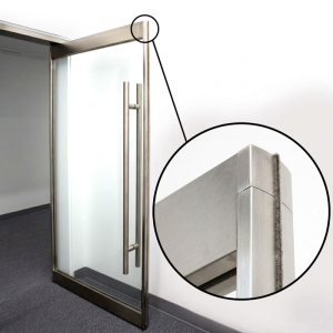 FHC Vertical Door Stile Sample for 1/2" & 9/16" Glass, 11" Length