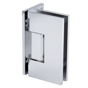 FHC Venice Square 5 Degree Positive Close Offset Back Plate Wall Mount Hinge - Polished Chrome