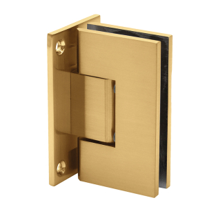 FHC Venice Square 5 Degree Positive Close Wall Mount Hinge Full Back Plate - Satin Brass