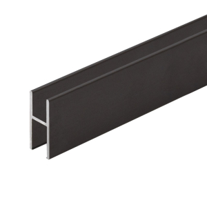 FHC Aluminum 'H' Bar for All FHC Tracks 144" - Dark Black/Bronze Anodized