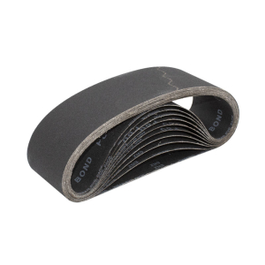 FHC 3" x 24" 120X Grit Glass Grinding Belts for Portable Sanders - 10/BX