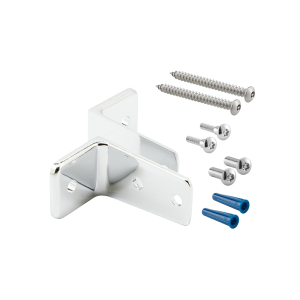 FHC Two Piece Wall Brackets - 2-1/2" - Zinc Alloy - Chrome Plated Finish With Torx Fasteners (Set)