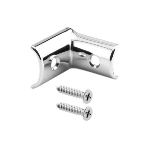 FHC Alcove Clip - Curved - With Fasteners - Chrome