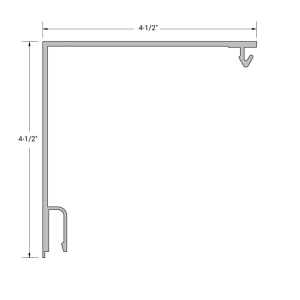 FHC Aluminum 4-1/2" x 4-1/2" - Corner Post for 24'-1” Length