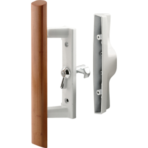 FHC Sliding Door Handle Set - White - 3-1/2" Hole Centers