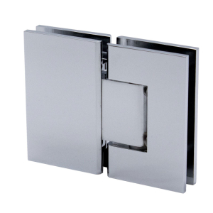 FHC Glendale Series 180 Degree Glass to Glass Hinge - Polished Chrome