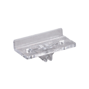 FHC Clear Shelf-to-Shelf Front Rest without Divider - 10/Pk