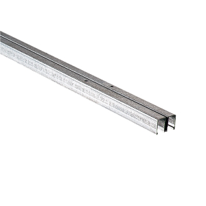 FHC 144" Upper Double Track Assembly For KVT992 Large Sliding Door Track For 1/4" Glass - Zinc Plated