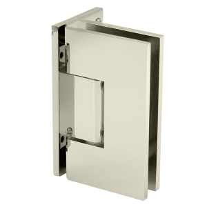 FHC Valore Square Wall Mount Hinge Offset Back Plate - Polished Nickel