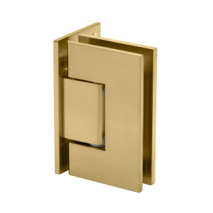 FHC Valore Square Wall Mount Hinge Offset Back Plate - Satin Brass
