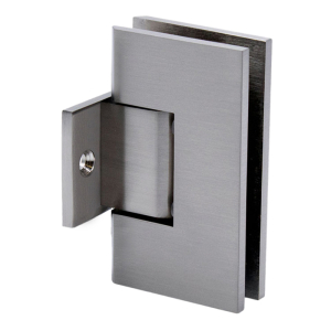 FHC Venice Pony Wall Mount Hinge for 3/8" or 1/2" Glass - Brushed Nickel 