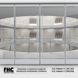 FHC Aspire Insulated Glass Entrance Door - With 4" Top and 10" Bottom Door Rails - Custom Painted