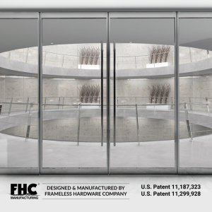 FHC Aspire Insulated Glass Entrance Door - With 4" Top and 4" Bottom Door Rails - Custom Painted